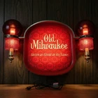 Vintage Old Milwaukee Lighted Beer Sign w/ Dual Lamps Bar Wall Decor Works