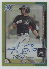 2015 Bowman Chrome Prospects Green Refractor 93/99 Avery Romero Auto 1u6