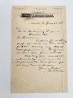 1898 antique FIRST NATIONAL BANK marseilles il LETTER NI WOT MINING CO denver co — photo 1