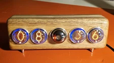 Nixie Tube Clock IN-4 + Dekatron & RGB backlight