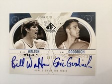 BILL WALTON/GAIL GOODRICH AUTOS 2010 SP Authentic Dual Sign Of The Times #8/10 
