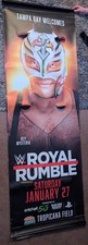 Rey Mysterio WWE Royal Rumble 2 Sided Street Banner 7.5 Ft Tampa Florida 2024 