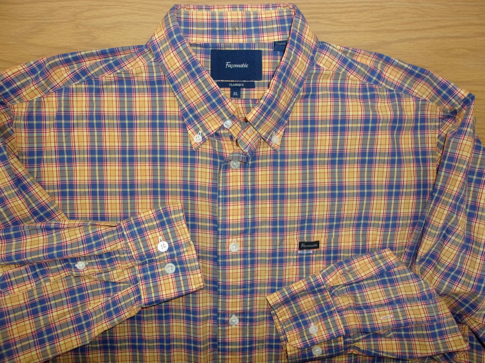 Faconnable Classique Button Down Casual Cotton Sh… - image 1