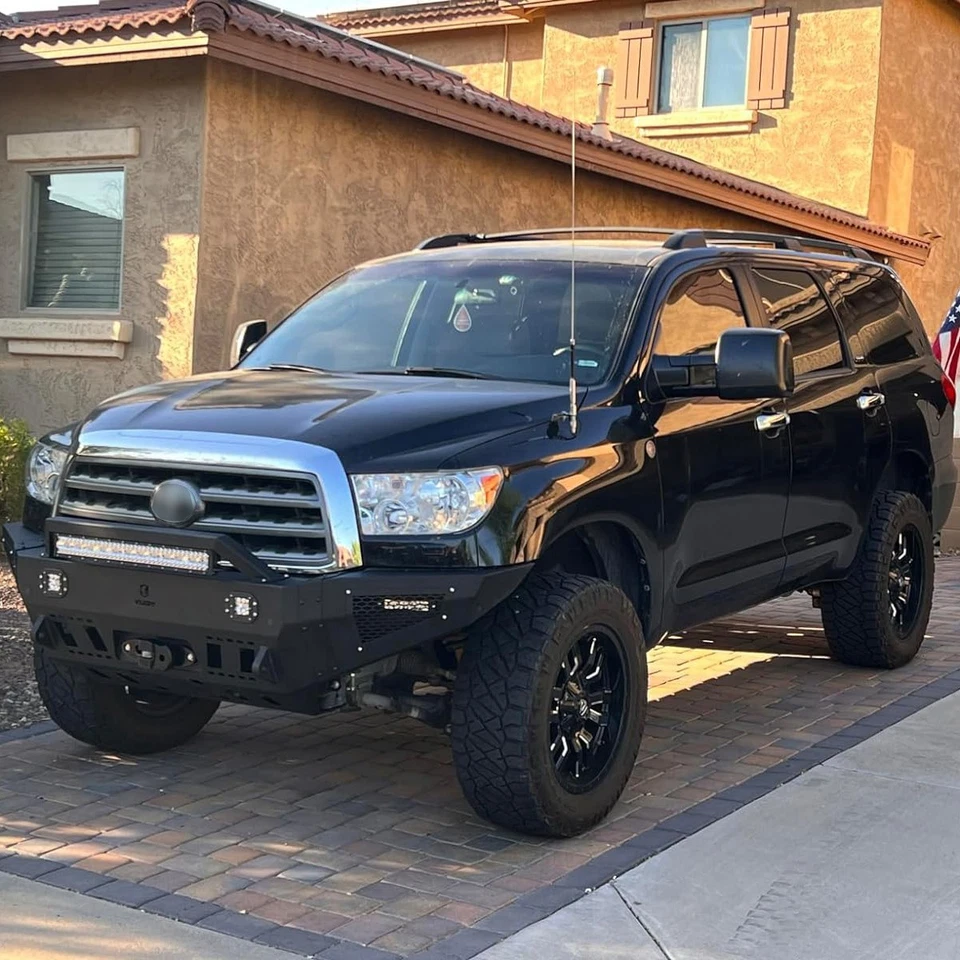 Vijay For 2011-2016 Sequoia Front Bumper w/Winch Plate and 5xLED Lights Foto 3 de 4