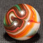 Sammy's Mountain OXBLOOD  Swirl Marble 5/8" Mint Hawkeyespicks sg — photo 6