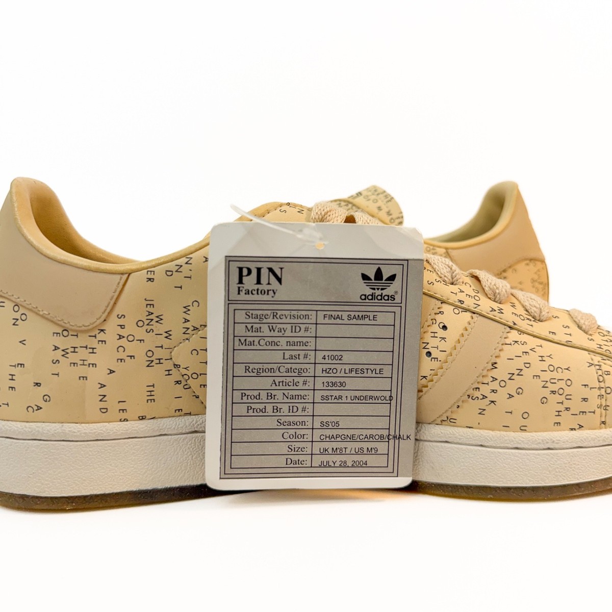 adidas Superstar 35th Underworld Tomato FINAL SAMPLE Music Series
