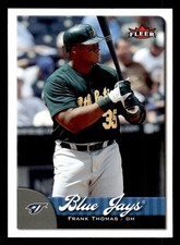 2007 Fleer #115 Frank Thomas Card Toronto Blue Jays