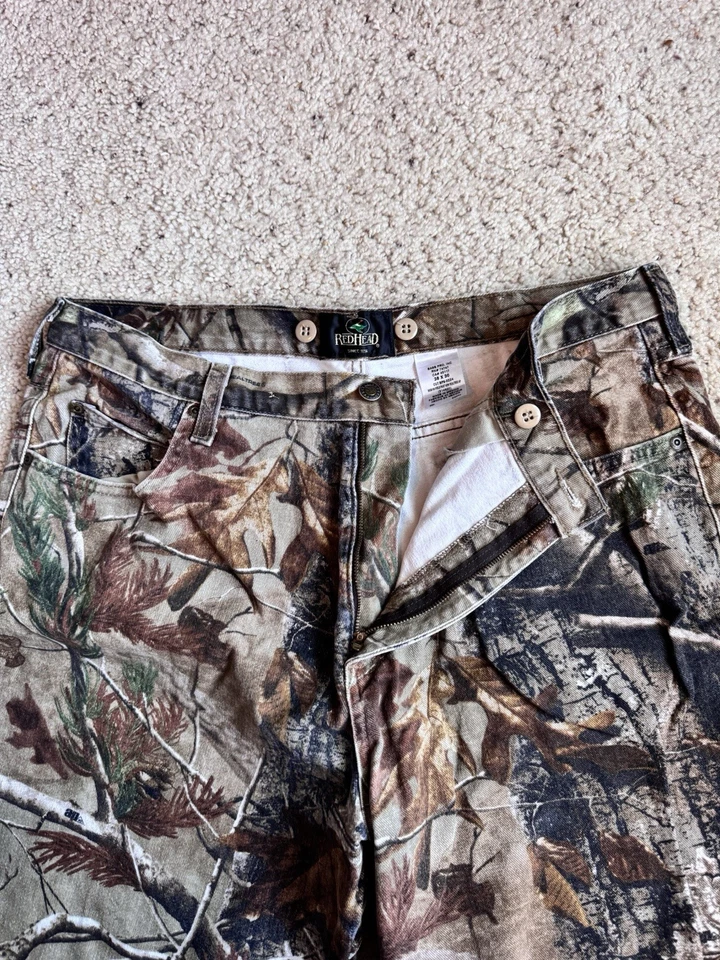 RedHead Bass Pro Realtree Camo Hunting Pants 38x30 Men’s Field Jeans Outdoor - Image 3 of 4