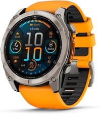 Image of BRAND NEW *** GARMIN fenix 8 Pro AMOLED Smart Watch - Orange/Graphite, 51 mm
