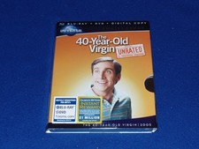 The 40 Year Old Virgin - Blu-Ray  DVD w/ SLIPCOVER - New  Sealed  