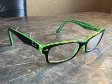 Ray-Ban Kids Eyeglasses Frame RB 1530 3665 48-16-130 Small Black/Green A205