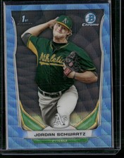 2014 Bowman Draft #CDP119 Jordan Schwartz Chrome Black Wave Refractors