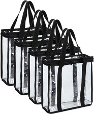 Fasmov Set of 4 Vinyl Record Storage Bags Hold up to 144 Albums 36 Each Bag