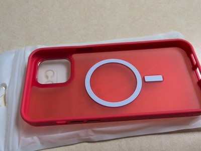 Anuck Case iPhone 12 Pro Max Light Red  Brand New( Has Camera Borders)