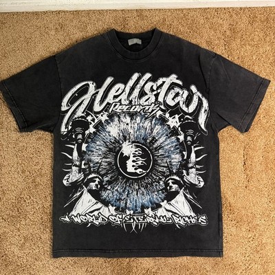 Hellstar Shirt, Hellstar Retro Graphic Black Unisex Shirt Vtg Size Medium