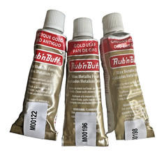 Amaco Rub 'N Buff 3 Color Set Gold Leaf Antique Gold Grecian Gold