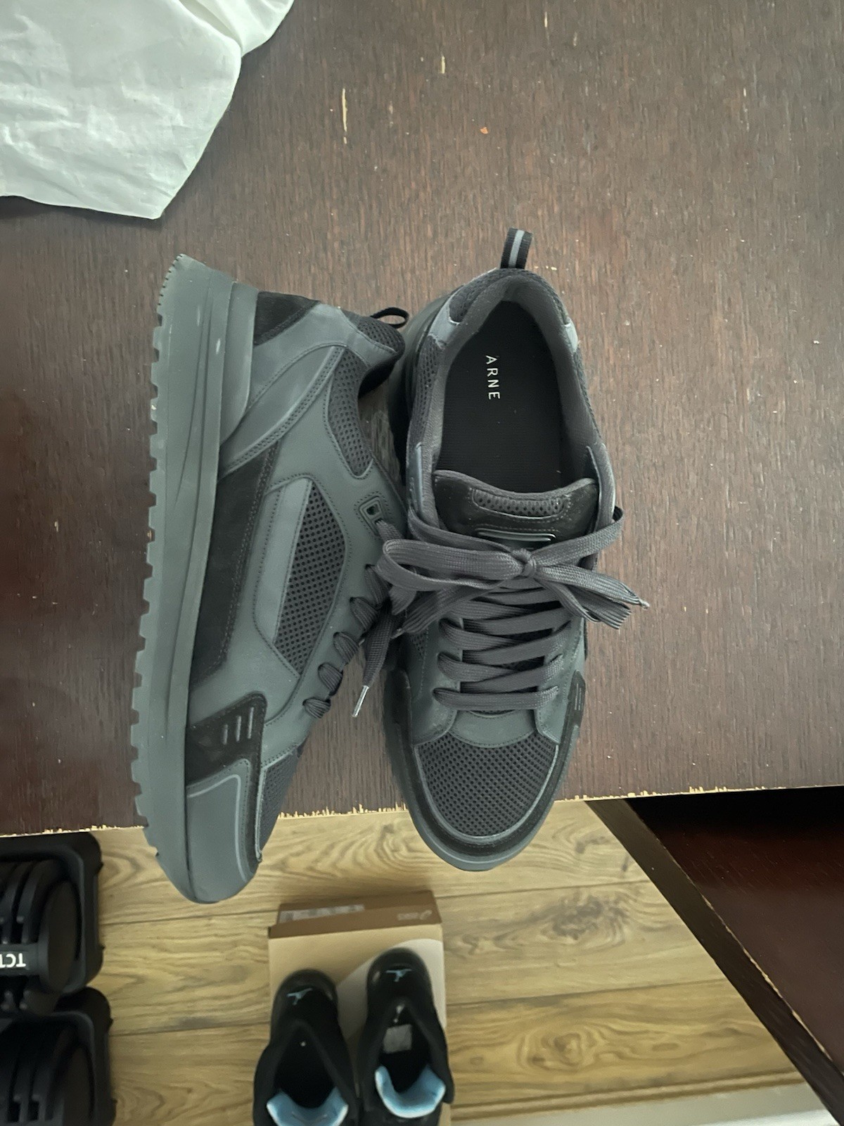 Arne Technical Racer Triple Black UK Size 12 image 3