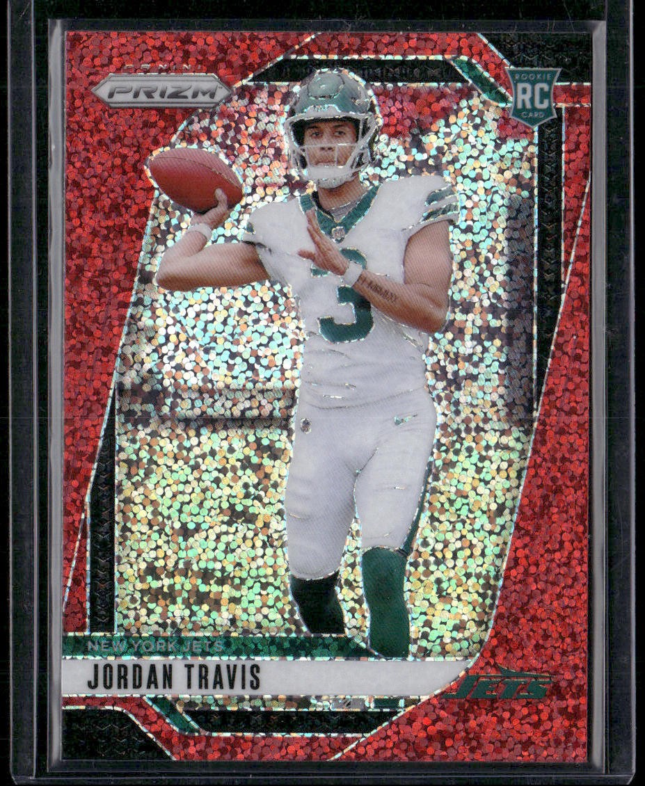 2024 Panini Prizm #359 Jordan Travis Red Sparkle