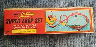 Vintage Johnny Lightning Super Loop Set Open Box, 18 Pieces Circa 1969- No Car