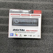 Power Acoustik PL-40B 1-DIN Bluetooth Digital Media Receiver w/ Dual USB Ports