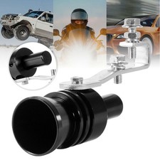 Black XL Exhaust Pipe Oversized Roar Maker Turbo Sound Whistle Simulator For Car
