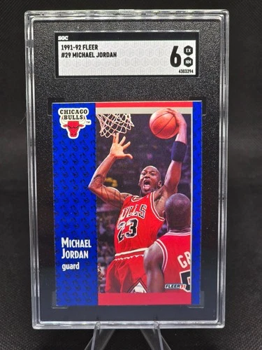 1991-92 Fleer #29 Michael Jordan Chicago Bulls SGC 6