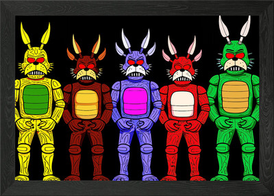 Fünf Nächte. at freddys Colorful Rob gerahmtes Wandbild Poster Leinwanddruck Bild