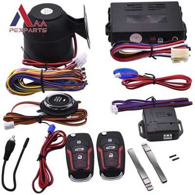 Car Ignition Switch Keyless Entry Remote Starter Engine Push Start Button Kit