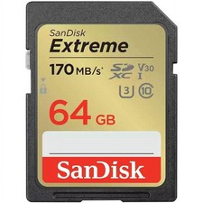 SanDisk Extreme 64GB UHS-I U3 SDXC Memory Card