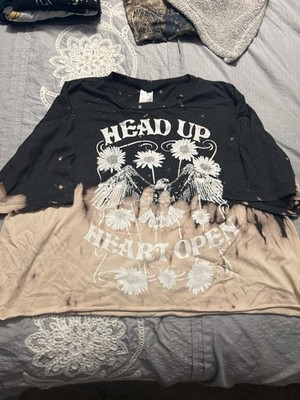 Head Up Heart Open Crop Shirt Women's