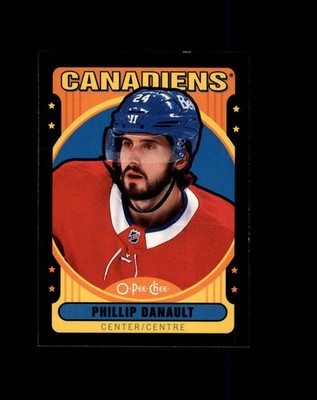 #392 Phillip Danault Canadiens 2021-22 O-Pee-Chee Retro Black Border /100