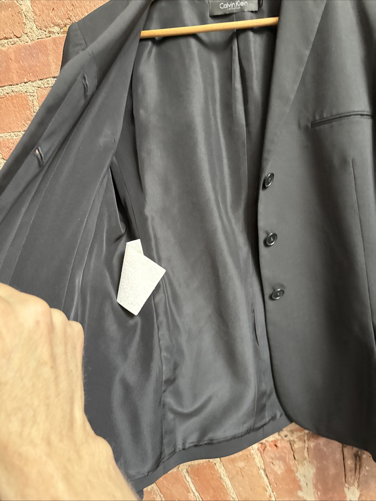 Calvin Klein Collection Women’s Jacket, Sz 8 US, 44 IT Black Wool, Italy image 10