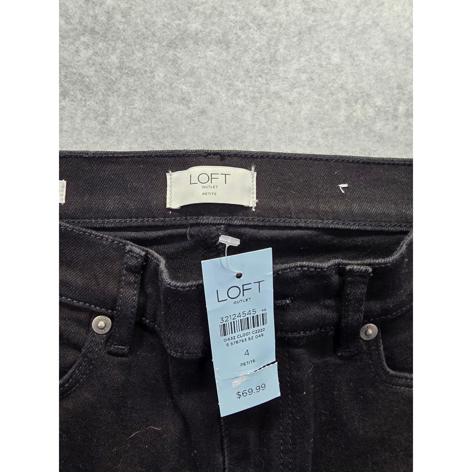 Black Denim Size 4p Nwt 32124545