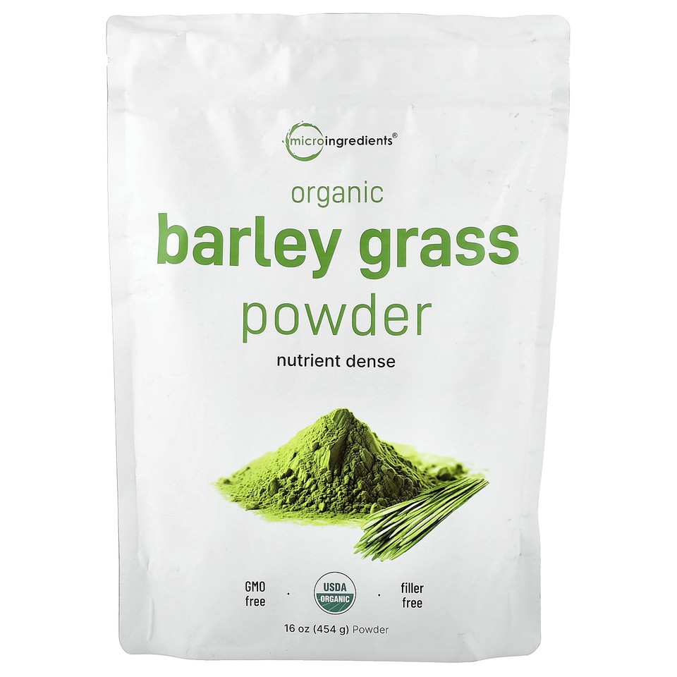 Organic Barley Grass Powder, 16 oz (454 g)