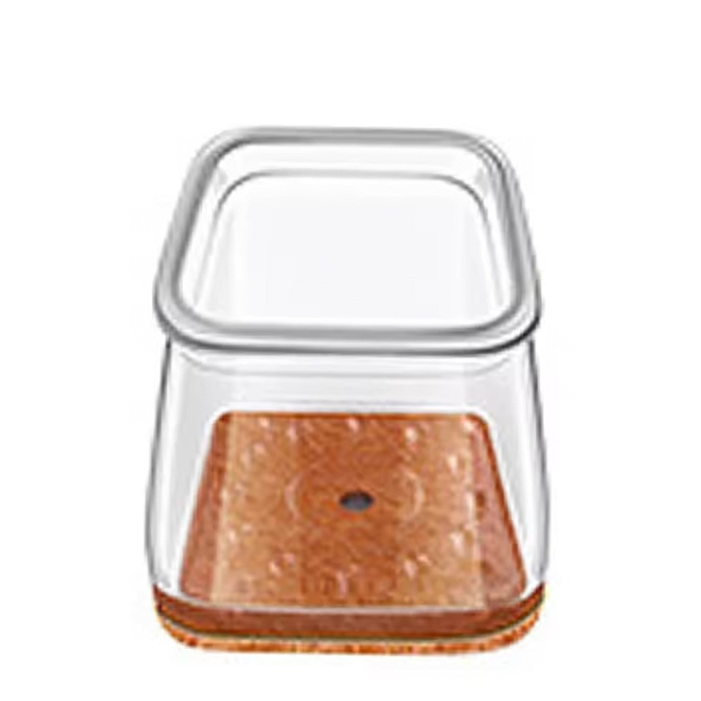 Clear Silicone Chair Leg Floor Protectors, Square Furniture Leg Caps Covers