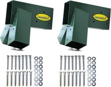 Easy 1-2-3 A-Frame 2 Brackets Swing Set Brackets with All Mounting Hardware, ...
