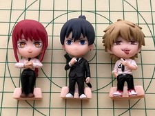 Chainsaw Man Figure 3 Piece Set Collectible Figure Authentic Excellent