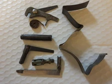vintage assortment of 7 antique firearm related parts & accessories