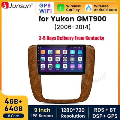 4+64G Android15 CarPlay For GMC Yukon Chevy Tahoe Suburban Car Radio GPS Navi BT