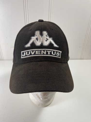 Vintage JUVENTUS FC KAPPA Cap Hat Soccer Football Logo Black