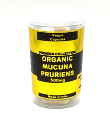 Organic Mucuna Pruriens Caps 500mg  Natural Mood Enhancer  Dopamine Support