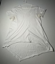 3rd STORY , Designer Top, Ladies White 100% Cotton , Size S , Geometric
