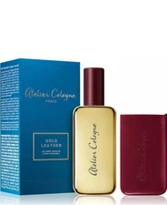 ATELIER COLOGNE GOLD LEATHER 30ml/1 oz PURE PERFUME LEATHER CASE SEALED