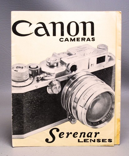 sales brochure for Canon Serenar lenses
