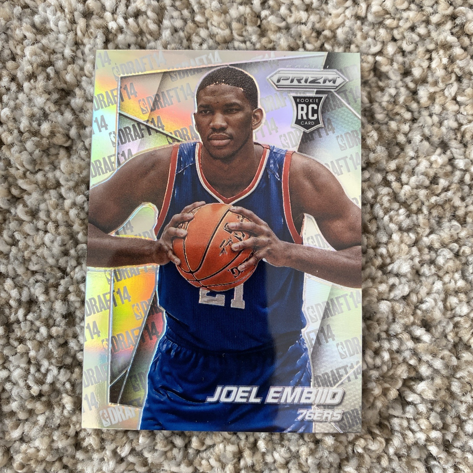 2014-15 Panini Prizm - Joel Embiid #253 Silver Prizm (RC)