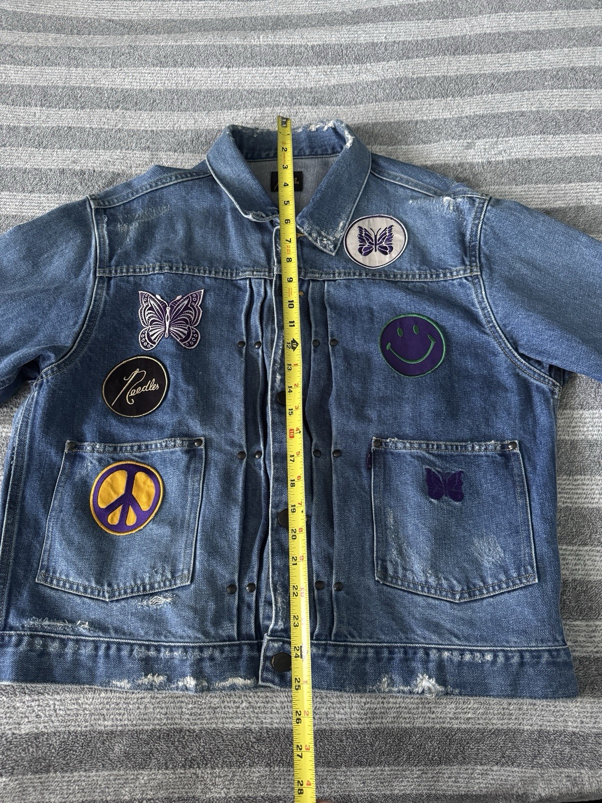 Needles Denim Assorted Patchwork Distress Denim J… - image 16