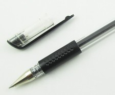 12 pcs M G Q7 0.5mm pipe Black Gel Ink Pens reusable Black-transparent barrel