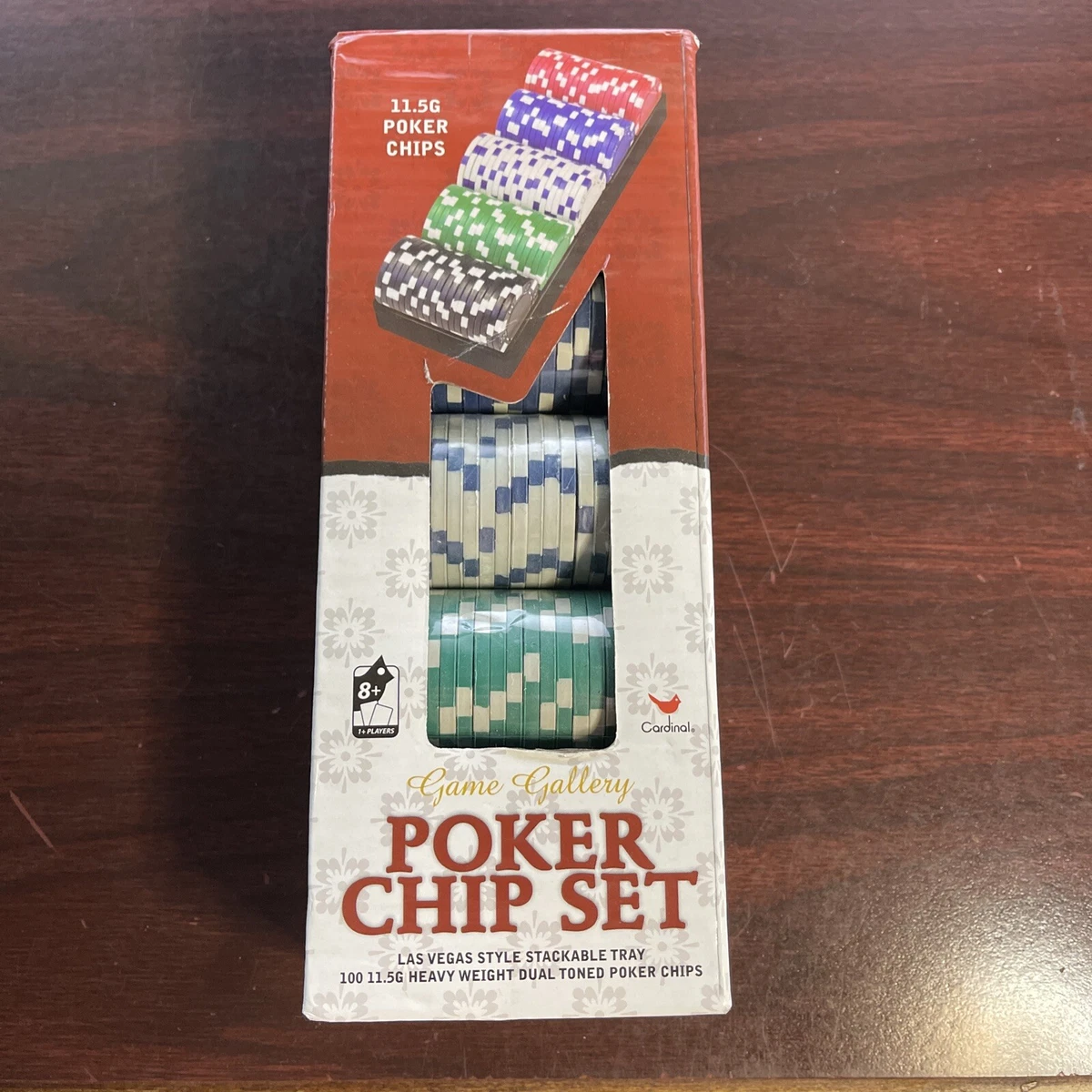 VINTAGE POKER CHIPS, X 100 Count, Diameter, Red White Blue,, 53 OFF