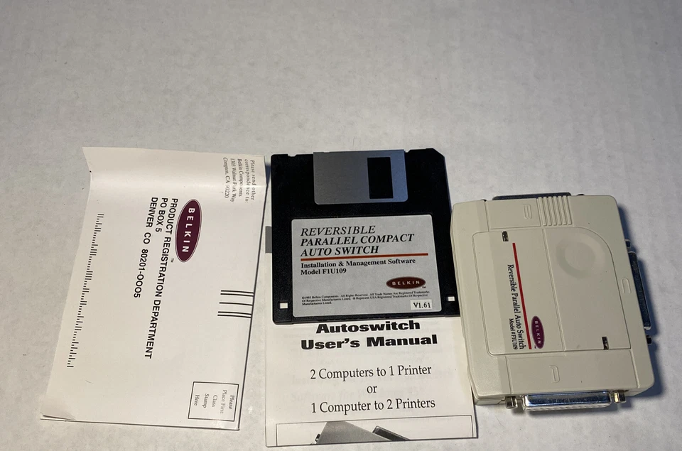 Belkin Reversible Parallel Auto Switch Model F1U109 (1996) - Image 4 of 4