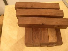 4 pieces 2 x 2 x 12 black walnut wood lathe turning blanks lumber  